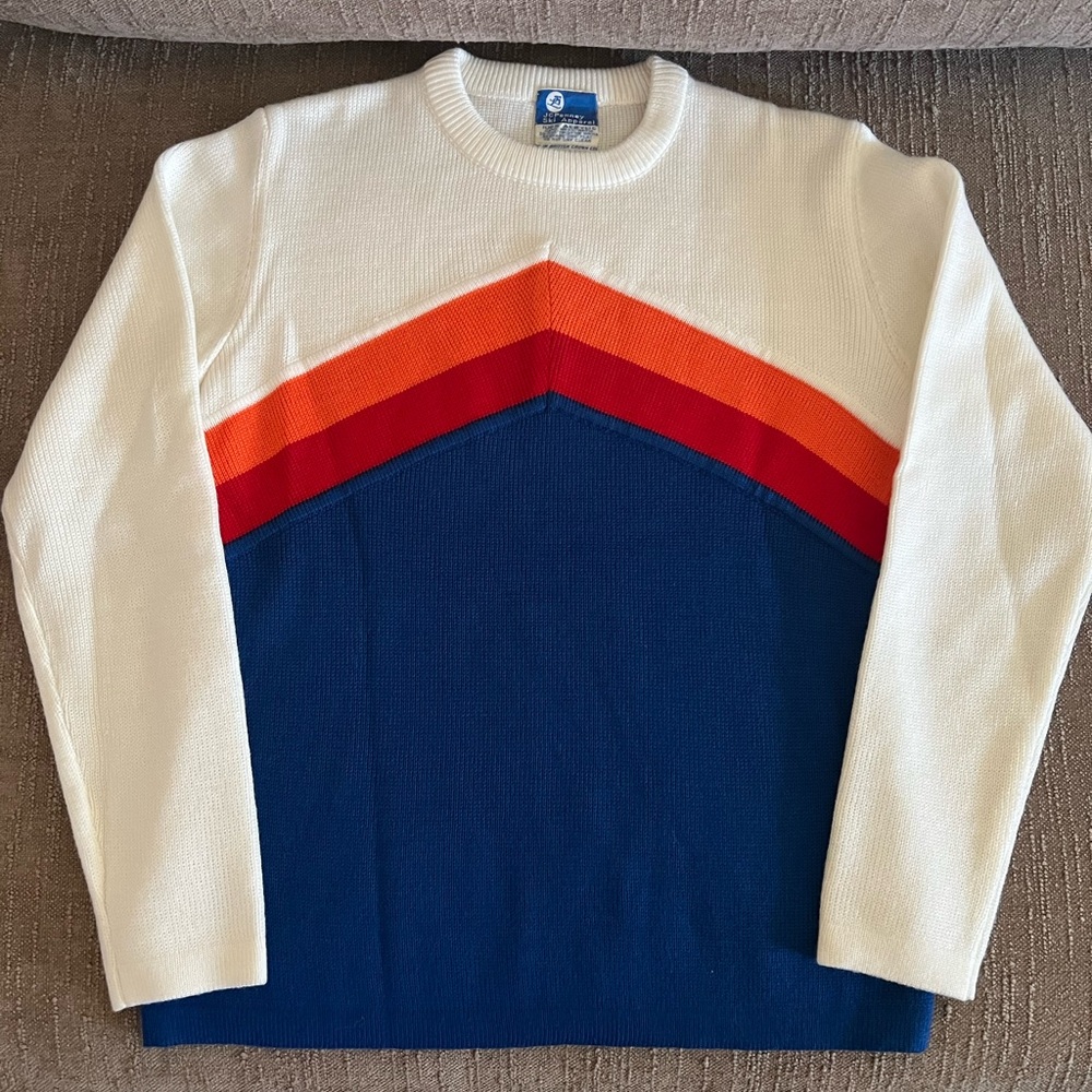 Vtg JCPenney ski apparel woman’s sweater XS 1980s-90s